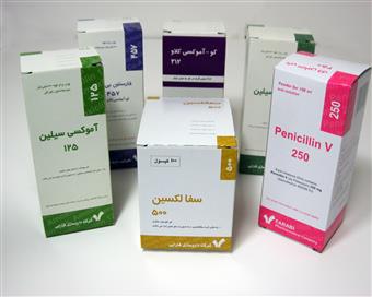 جعبه های دارویی تولید شده در شرکت کیان مهر 