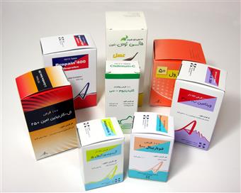 جعبه های دارویی تولید شده در شرکت کیان مهر 