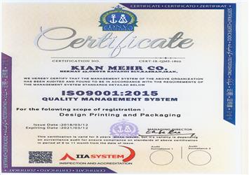 ISO9001:2015 Quality management systems